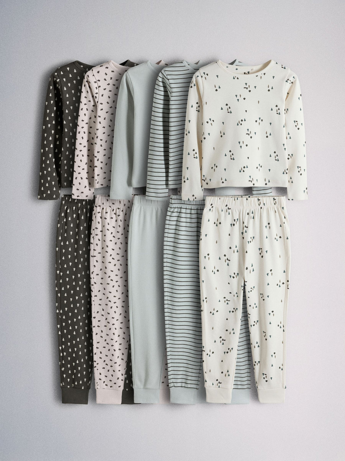 The Set 5 Pack Bear Snuggle Fit Pyjamas Brown/Cream - image 1