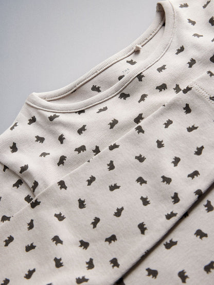 The Set 5 Pack Bear Snuggle Fit Pyjamas Brown/Cream - image 12