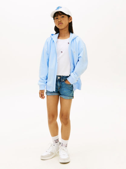 Dsiney Kidz - Tommy Hilfiger Blue Faded Skinny Denim Shorts image 2