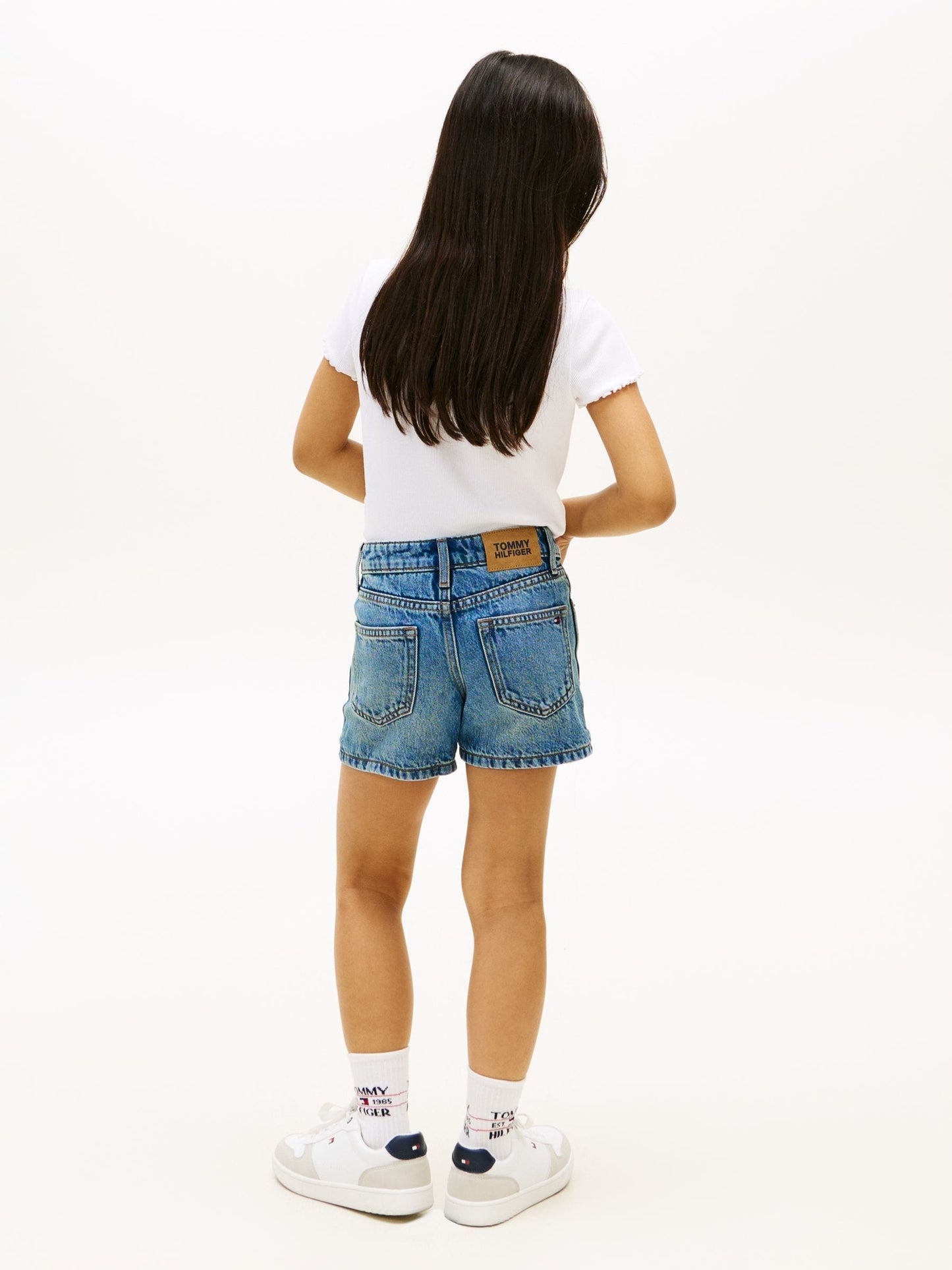 Dsiney Kidz - Tommy Hilfiger Blue Faded Skinny Denim Shorts image 3