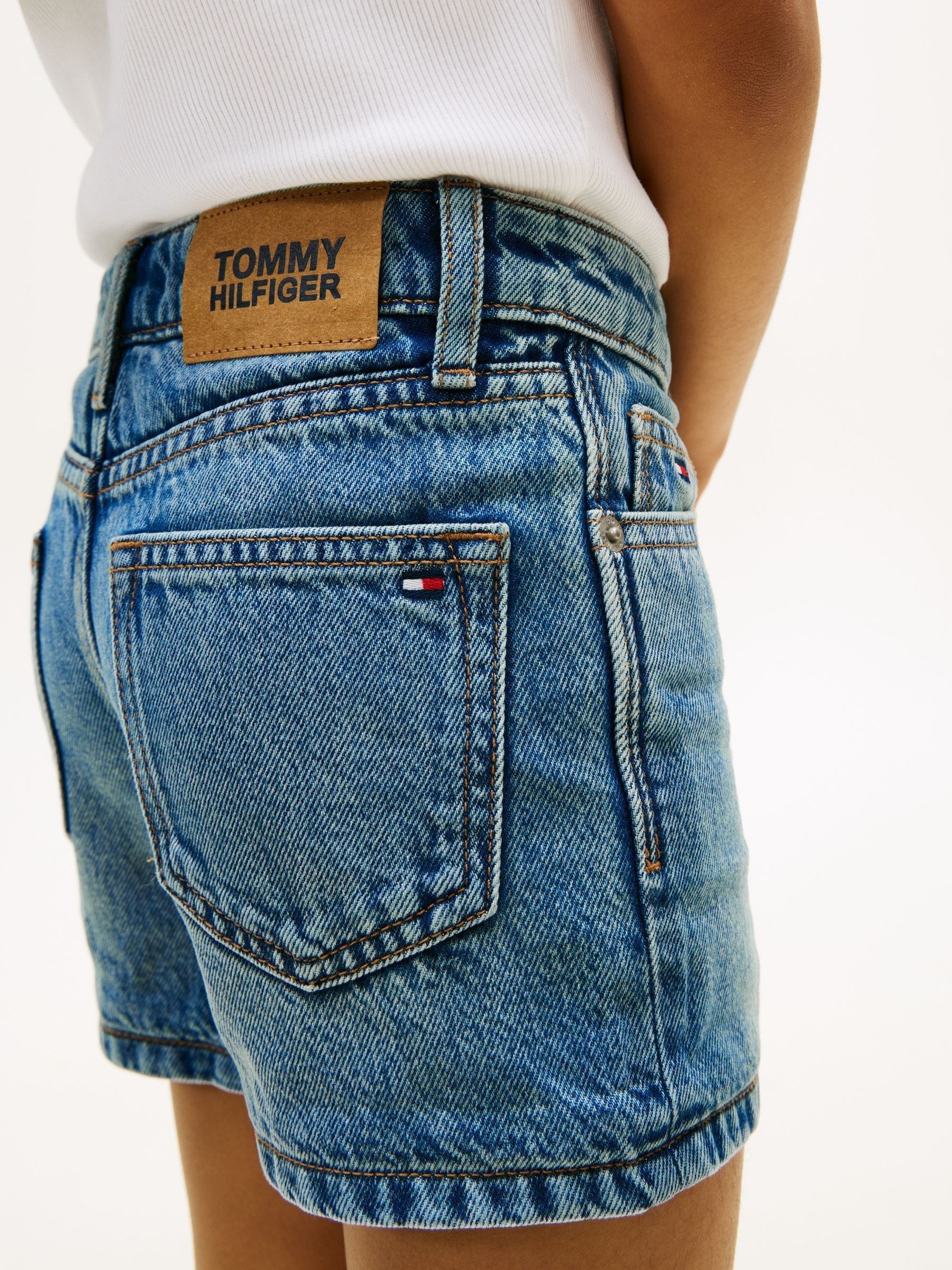 Dsiney Kidz - Tommy Hilfiger Blue Faded Skinny Denim Shorts image 4
