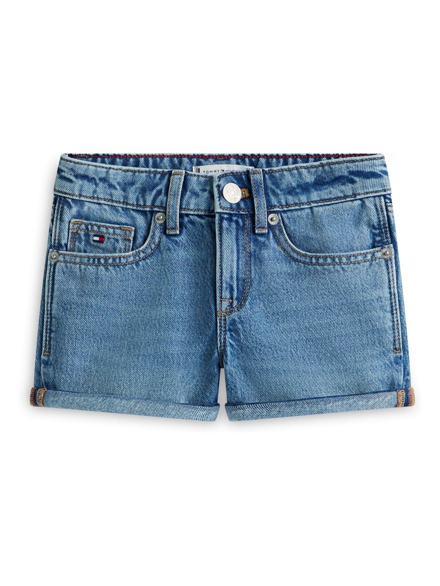 Dsiney Kidz - Tommy Hilfiger Blue Faded Skinny Denim Shorts image 5