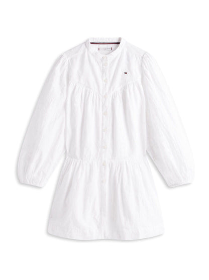 Tommy Hilfiger White Broderie Anglaise Shirt Dress image 5