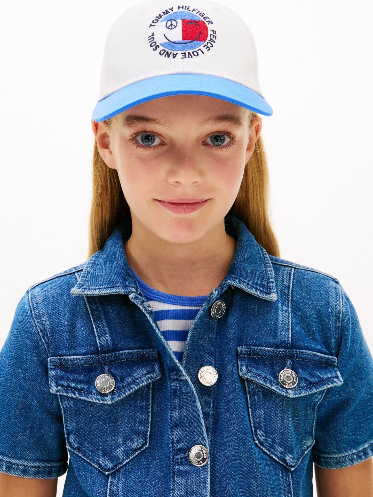 Tommy Hilfiger Blue Denim Short Sleeve Trucker Dress image 2