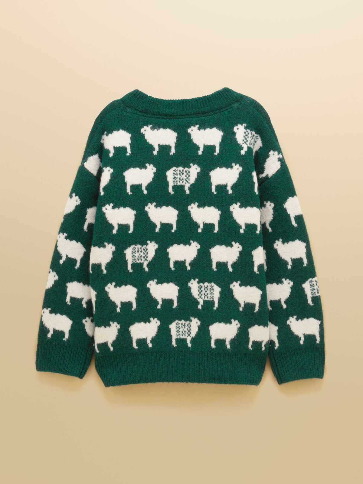 Joules Kids' Woolies Green Crew Neck Knitted Jumper - image 2