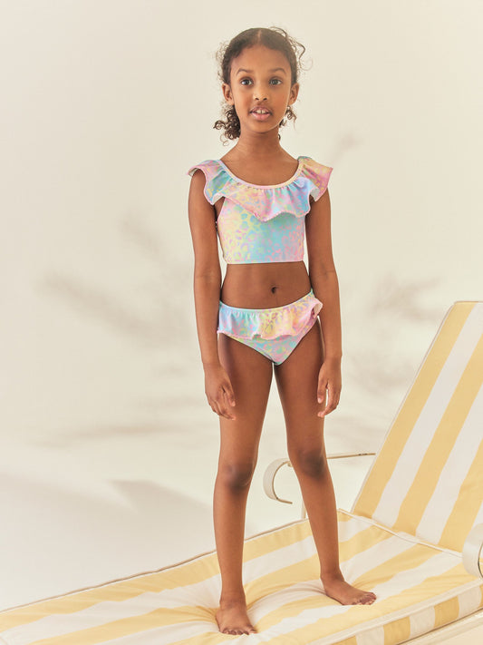 Dsiney Kidz - Pastel Rainbow Animal Ruffle Bikini (3-16yrs) image 2