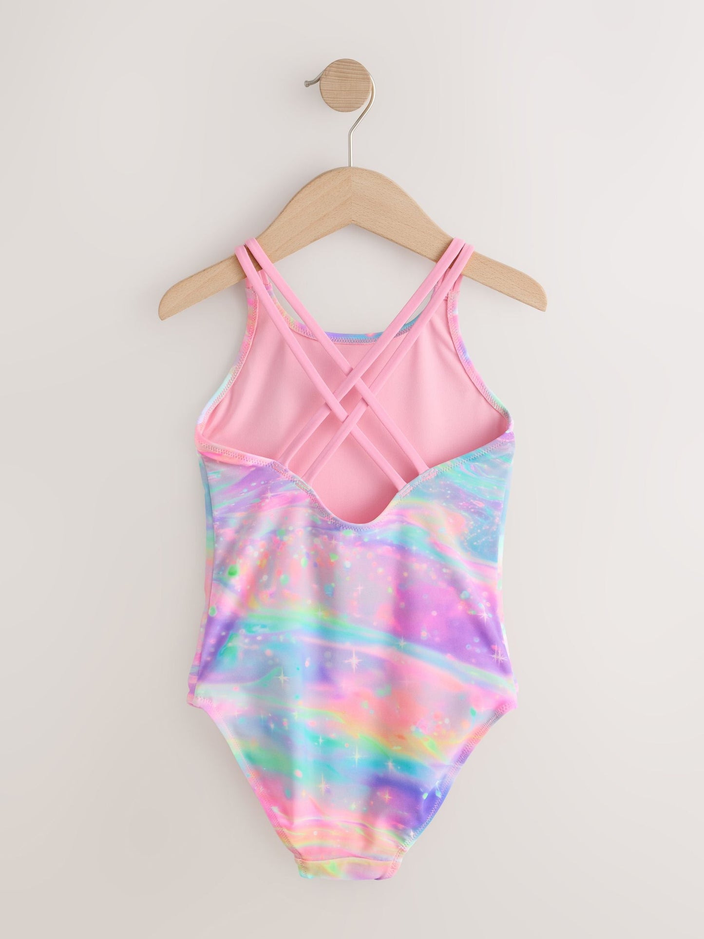 Rainbow Galaxy Double Strap Swimsuit (3-16yrs) image 6