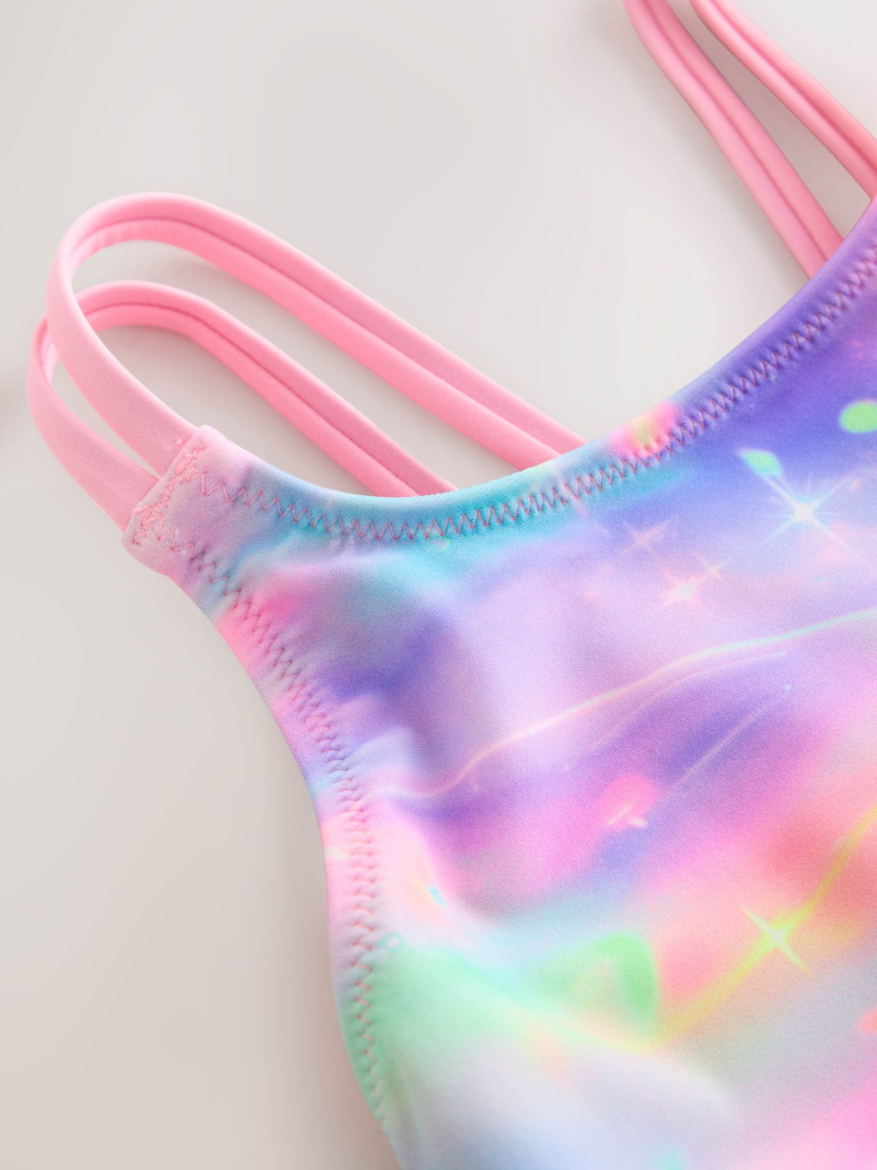 Rainbow Galaxy Double Strap Swimsuit (3-16yrs) image 7
