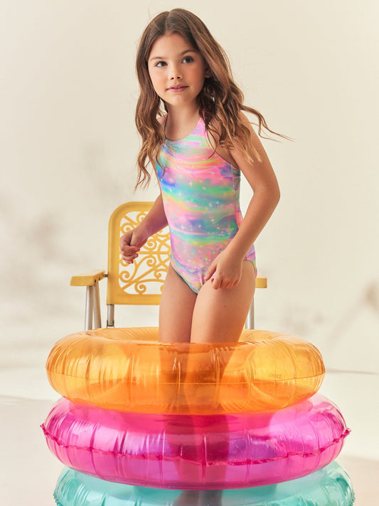 Dsiney Kidz - Rainbow Double Strap Swimsuit (3-16yrs) image 1