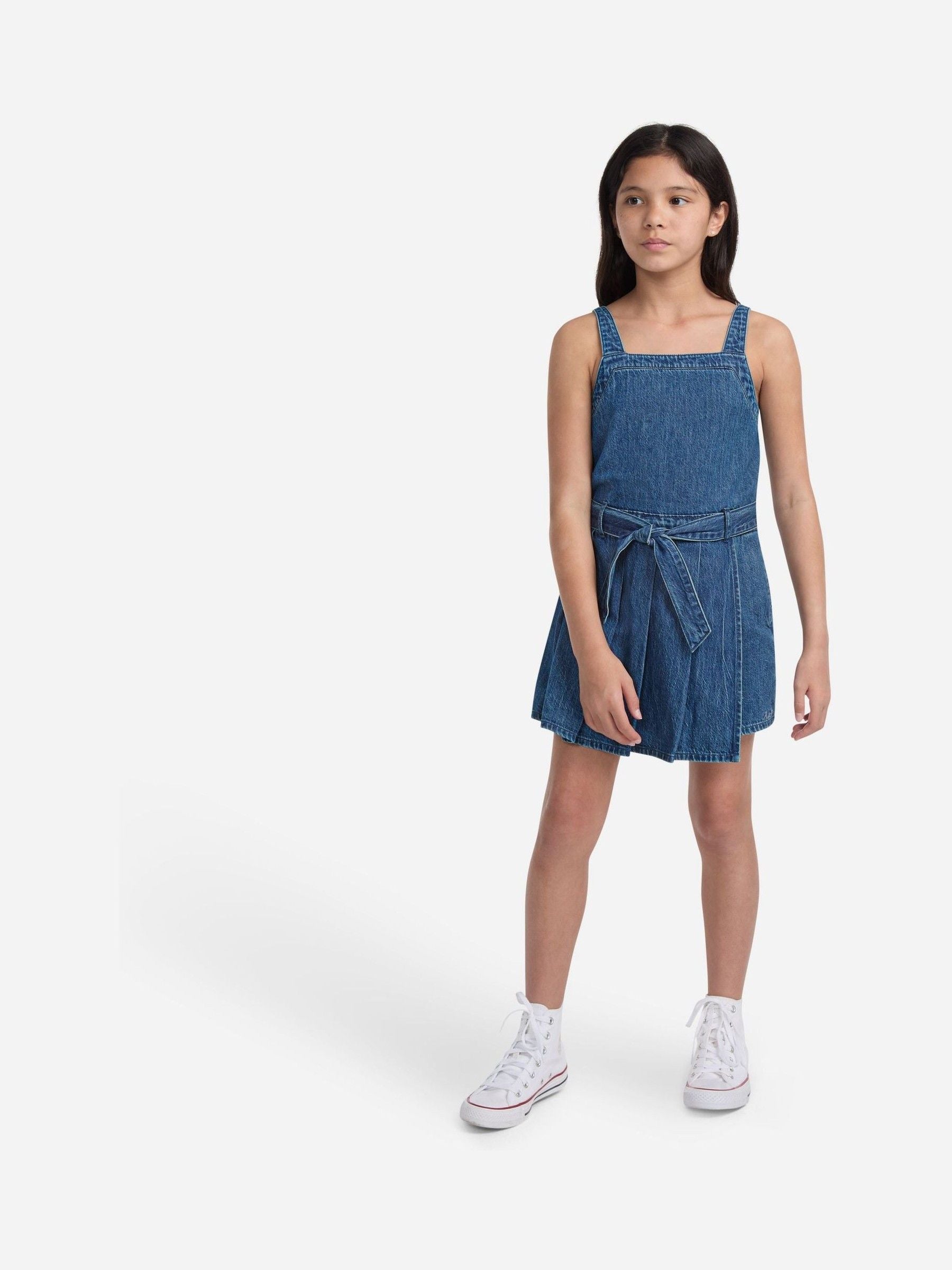 Abercrombie & Fitch Blue Pleated Skort Dress image 3