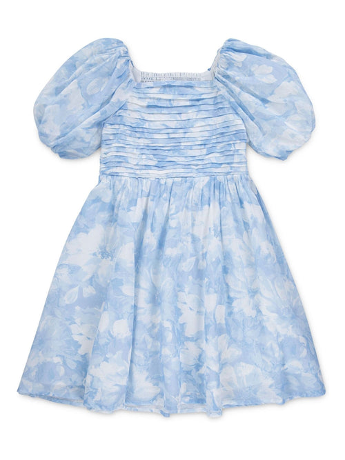 Abercrombie & Fitch Blue Emerson Gauze Puff Sleeve Dress image 1