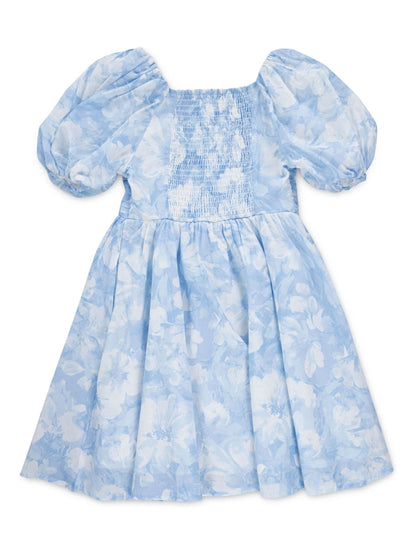 Abercrombie & Fitch Blue Emerson Gauze Puff Sleeve Dress image 2