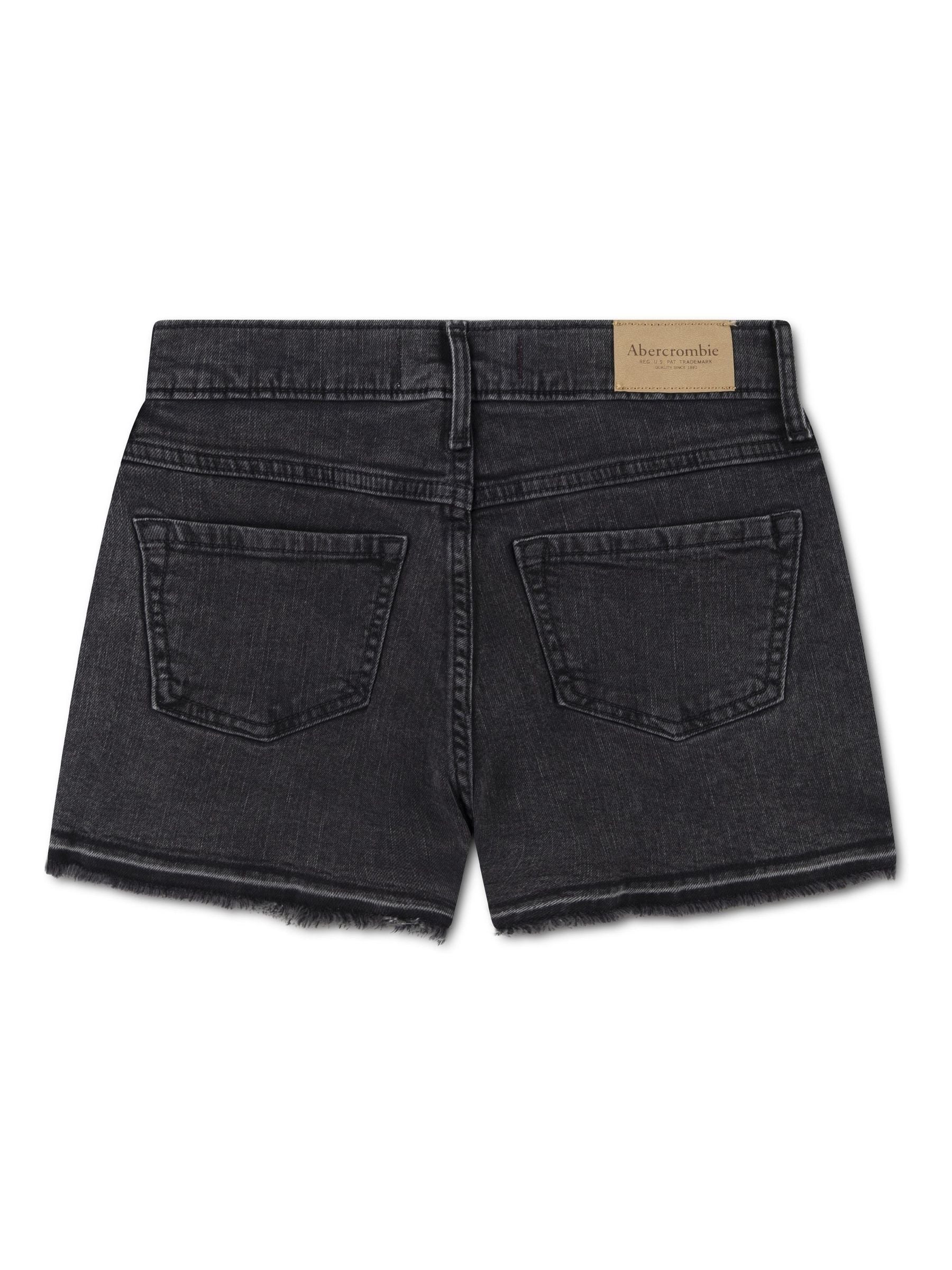 Dsiney Kidz - Abercrombie & Fitch Grey High Rise Relaxed Denim Shorts image 2