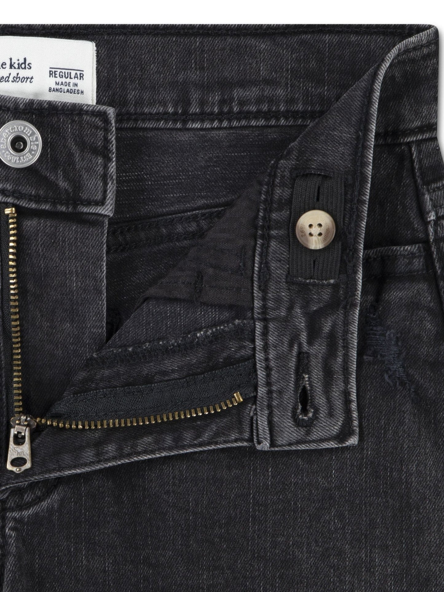 Dsiney Kidz - Abercrombie & Fitch Grey High Rise Relaxed Denim Shorts image 3