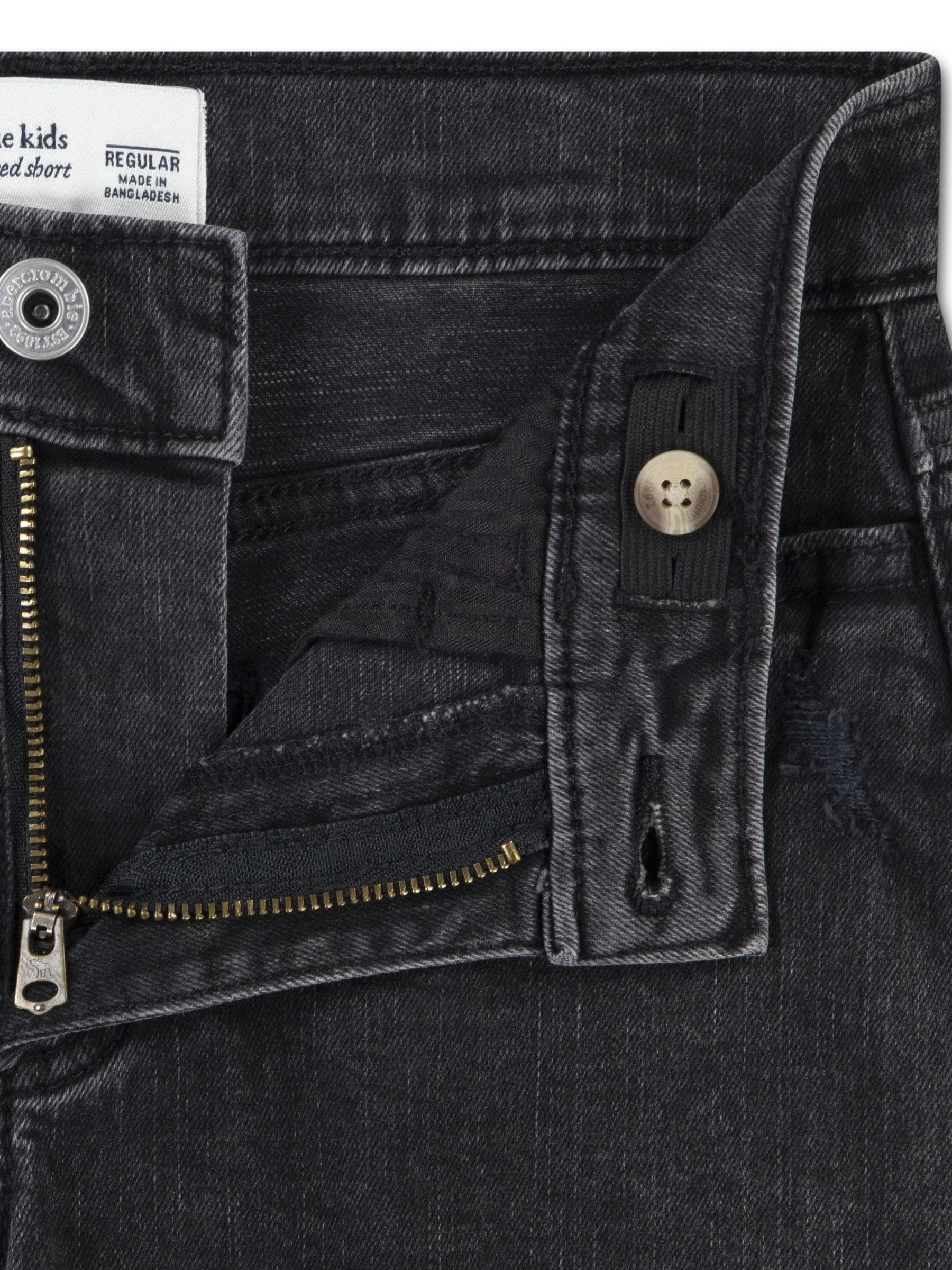 Dsiney Kidz - Abercrombie & Fitch Grey High Rise Relaxed Denim Shorts image 3