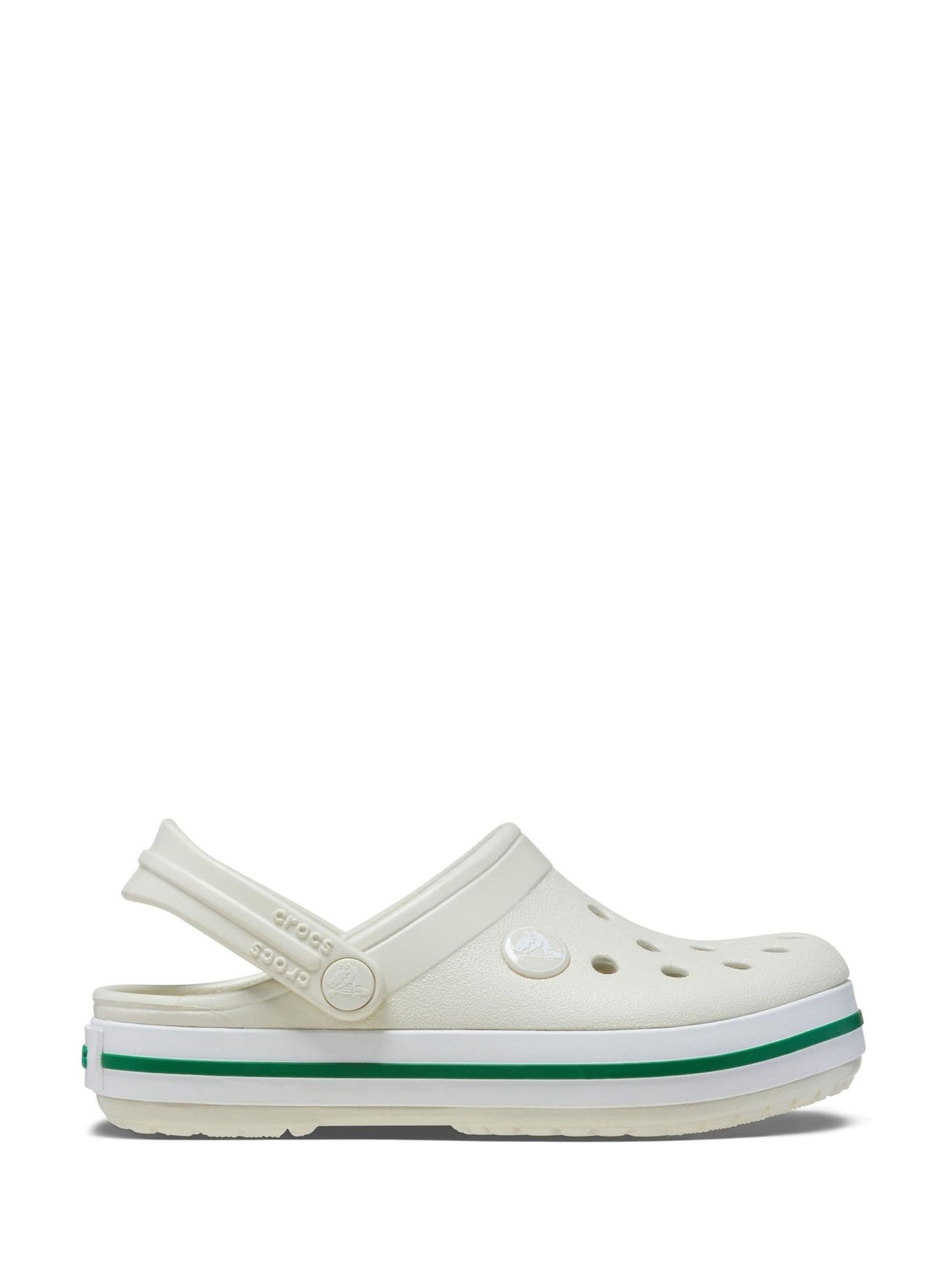 Crocs White Crocband Toddler Clogs image 1