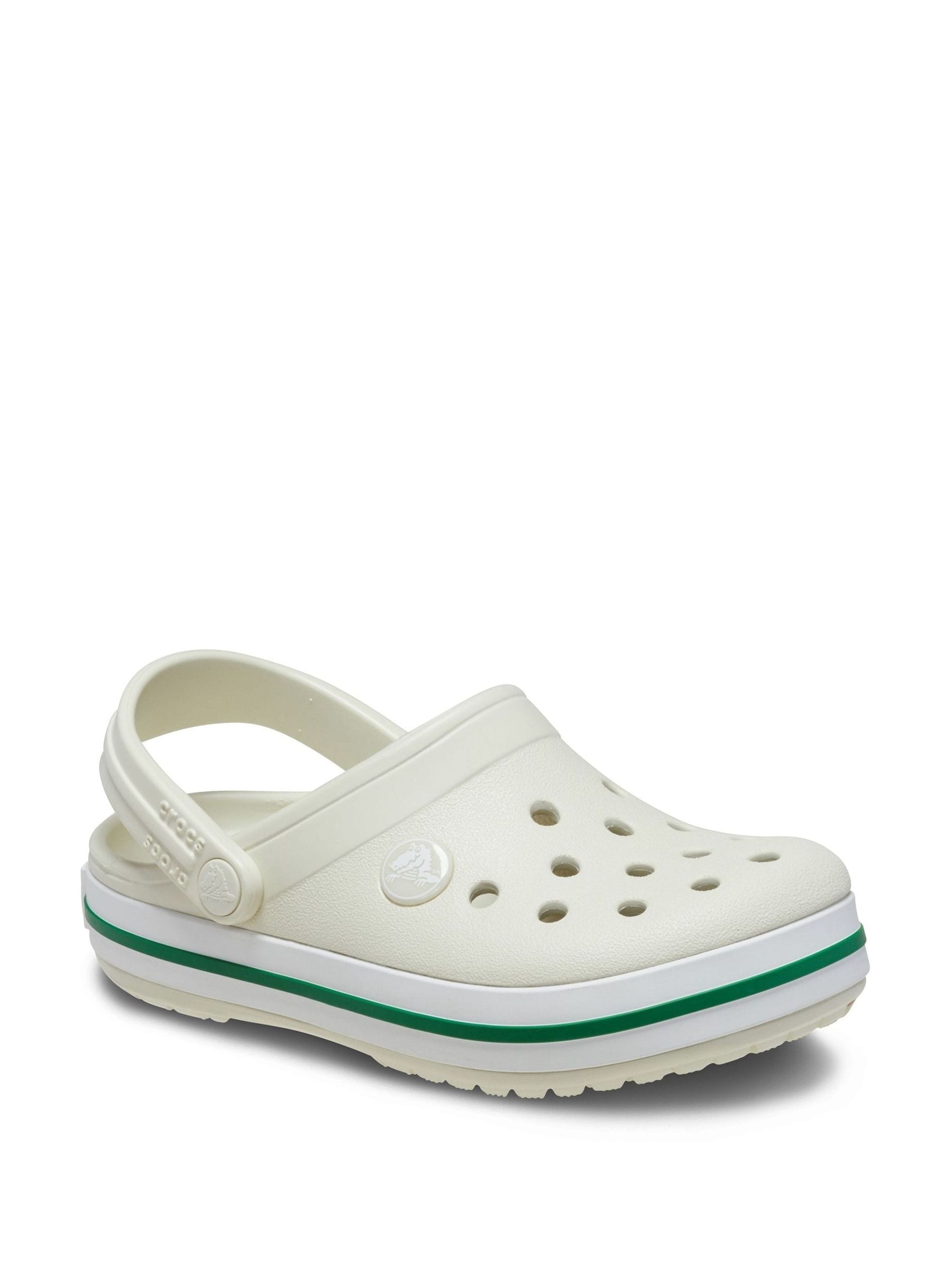 Crocs White Crocband Toddler Clogs image 3