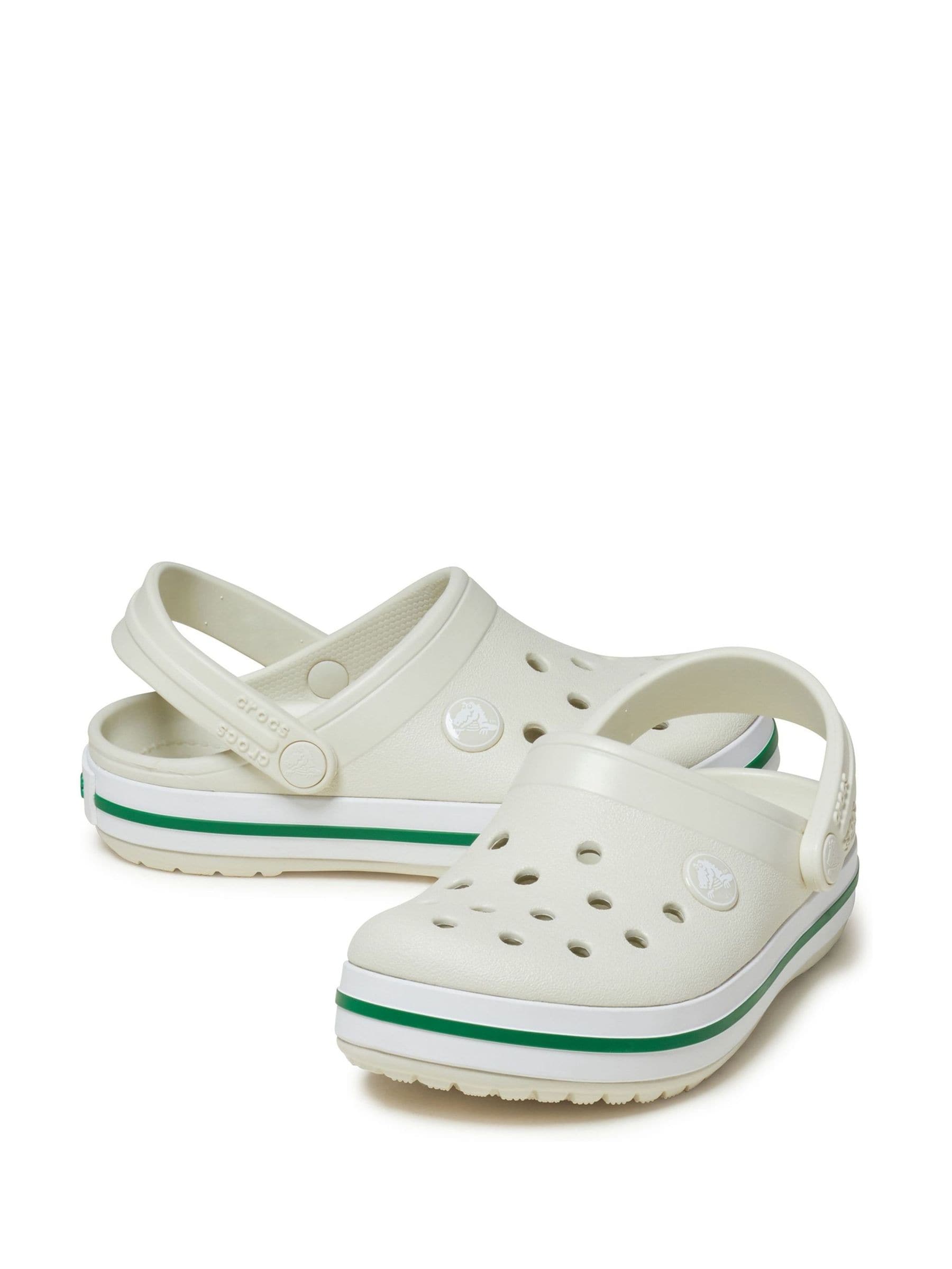 Crocs White Crocband Toddler Clogs image 4