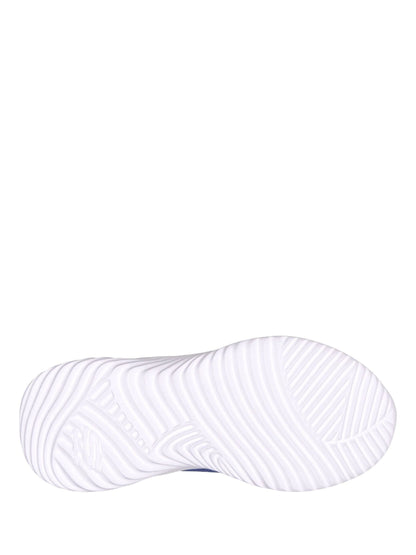 Skechers Navy Bounder Gore and Strap Kids Trainers image 6