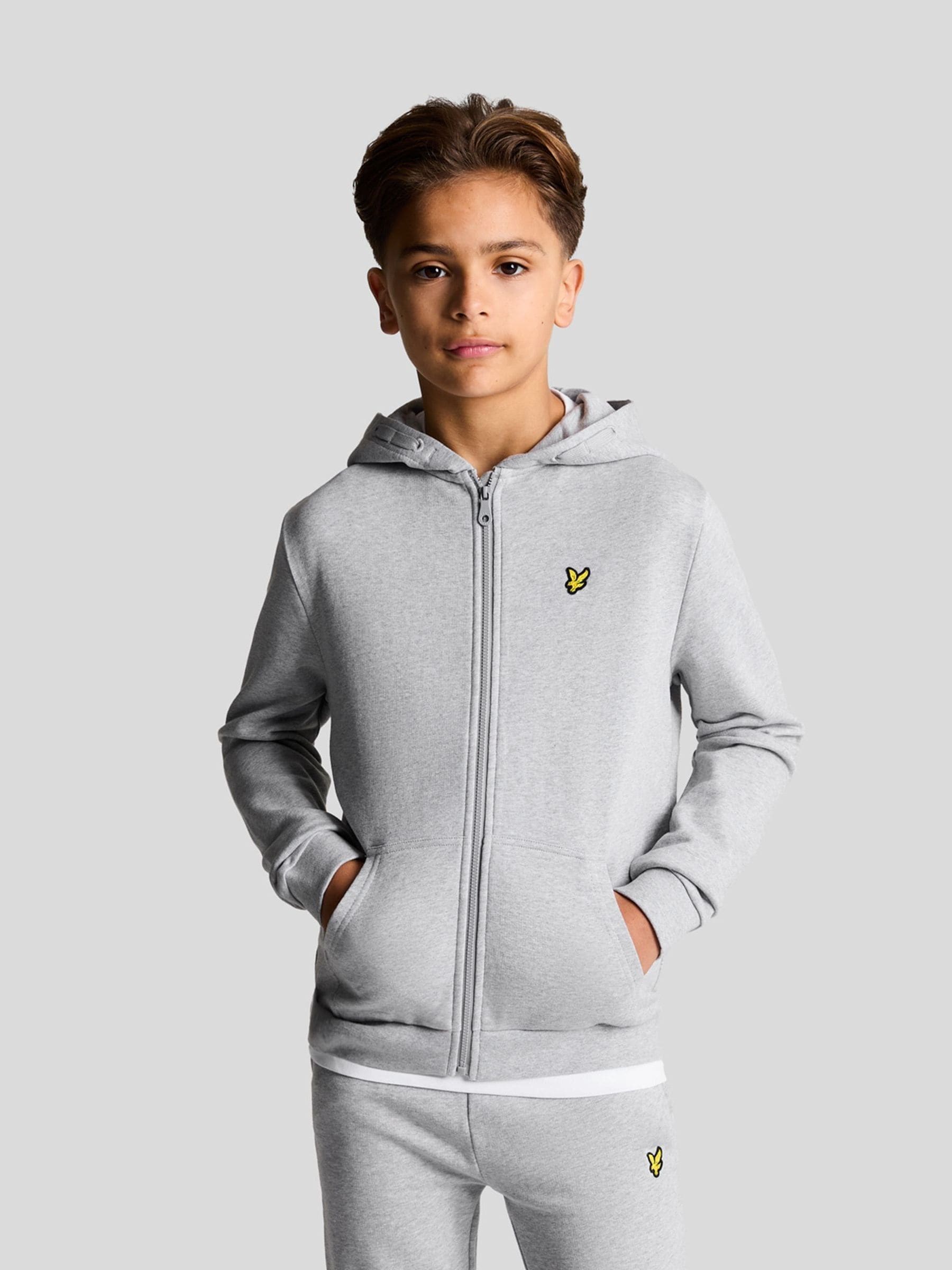 Dsiney Kidz - Lyle & Scott Grey Zip Through Hoodie image 1