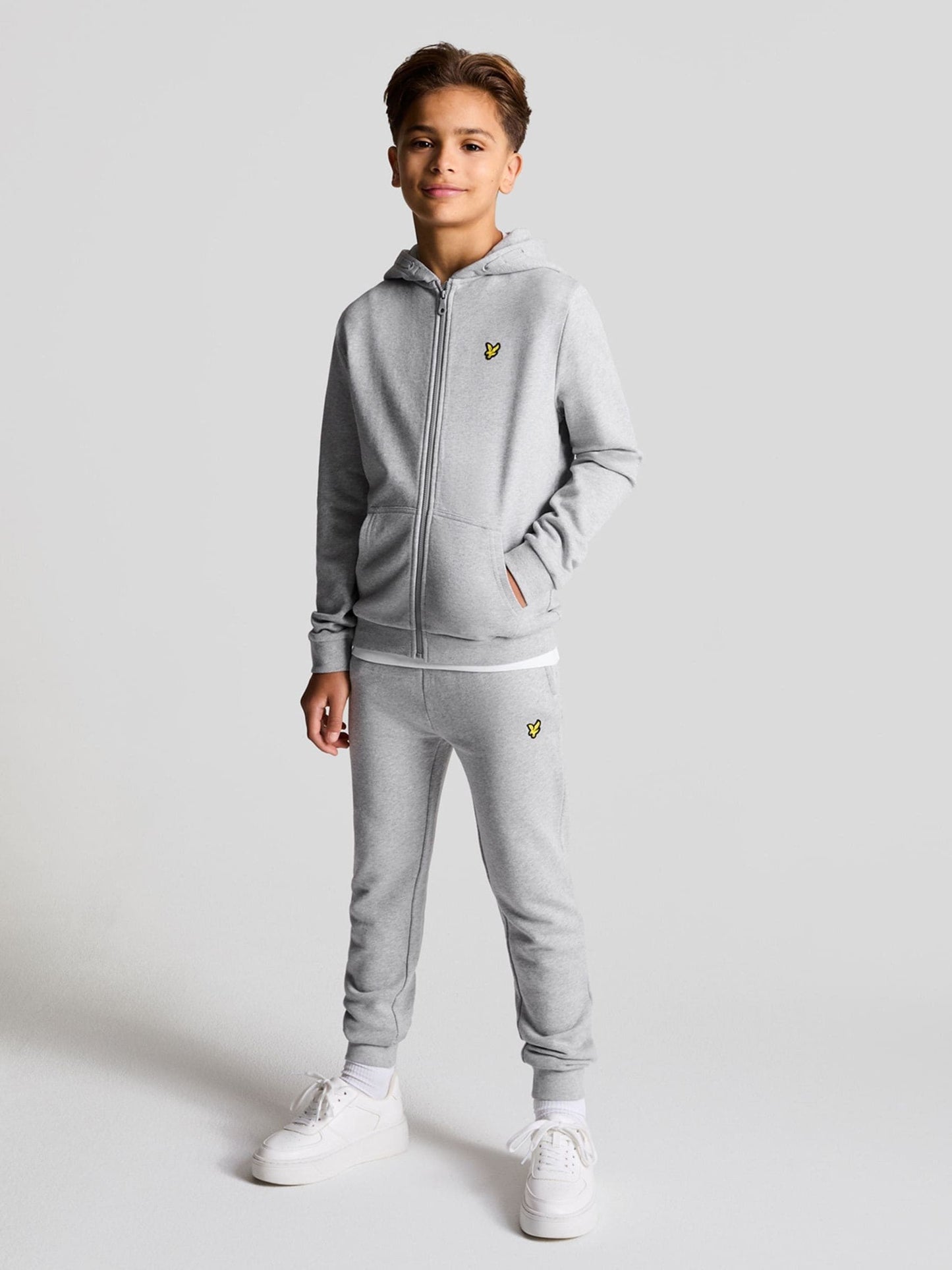 Dsiney Kidz - Lyle & Scott Grey Zip Through Hoodie image 2