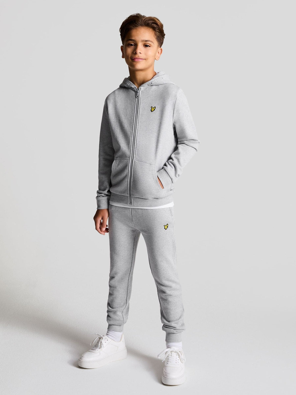 Dsiney Kidz - Lyle & Scott Grey Zip Through Hoodie image 2