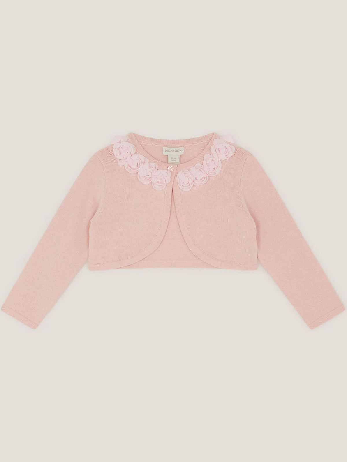 Dsiney Kidz - Monsoon Pink Baby Ottilie Appliqué Rose Cardigan image 1