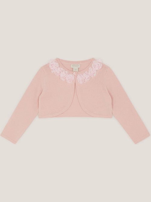 Dsiney Kidz - Monsoon Pink Baby Ottilie Appliqué Rose Cardigan image 1