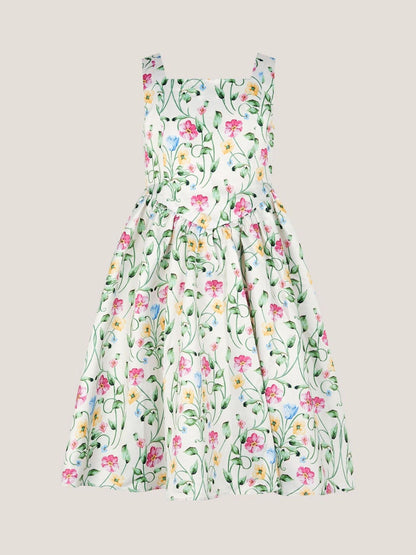 Monsoon Cream Dancer Floral Basque Party Dress image 2