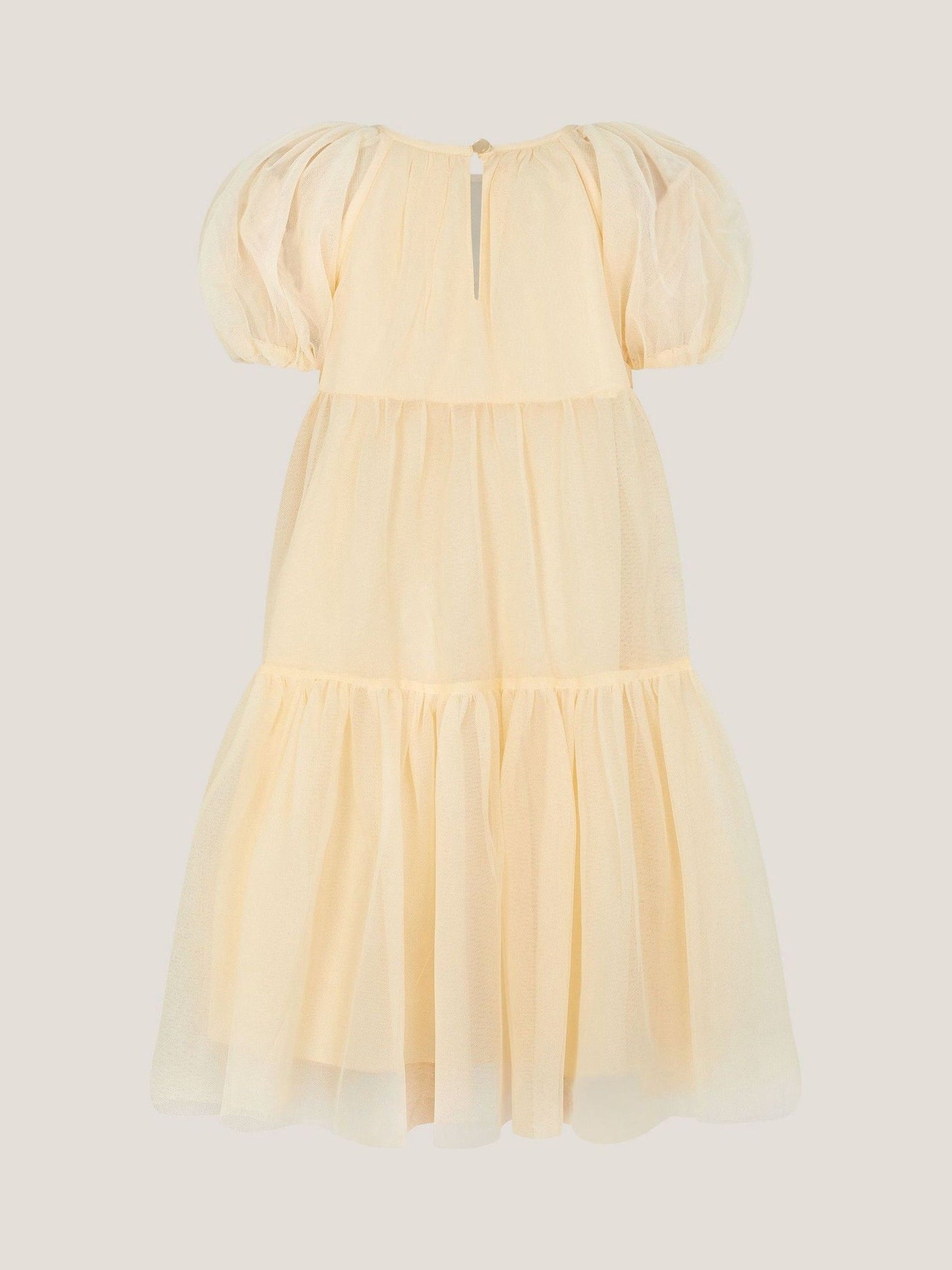 Monsoon Yellow Leila Floral Embellished Party Dress image 3