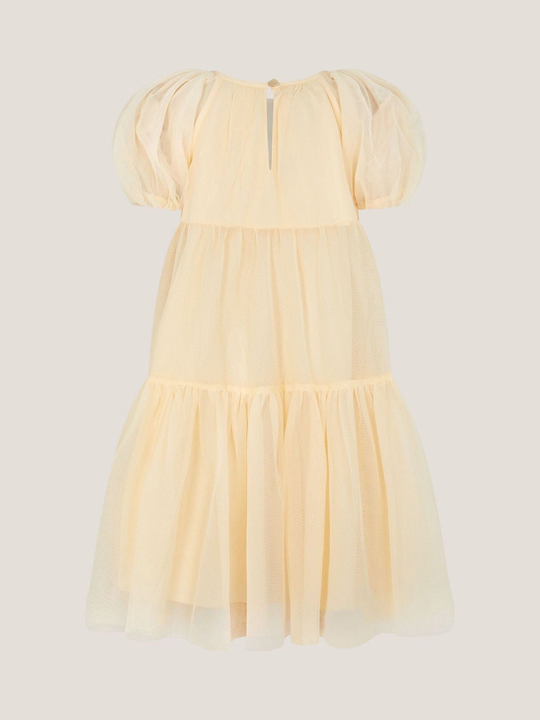 Monsoon Yellow Leila Floral Embellished Party Dress image 3