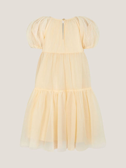 Monsoon Yellow Leila Floral Embellished Party Dress image 3