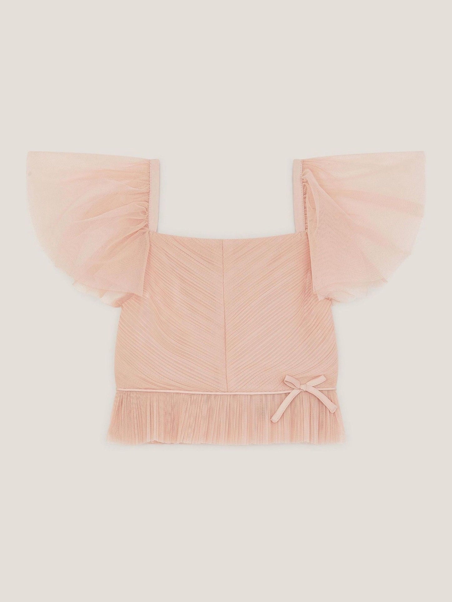 Monsoon Pink Olene Pleat Tulle Top image 2