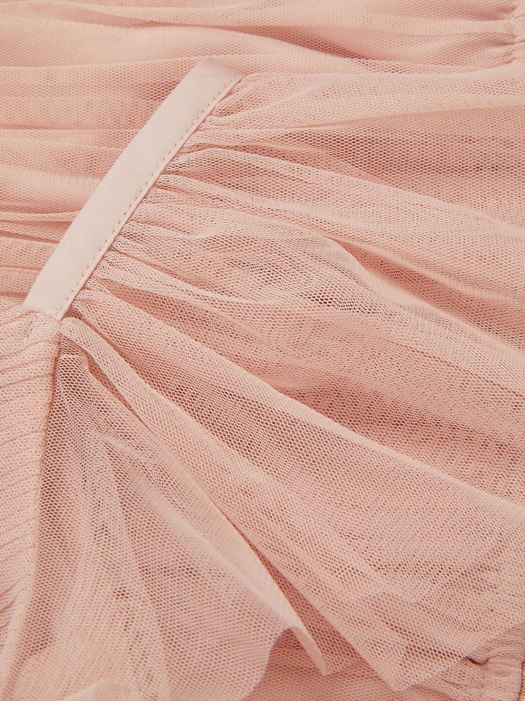 Monsoon Pink Olene Pleat Tulle Top image 4