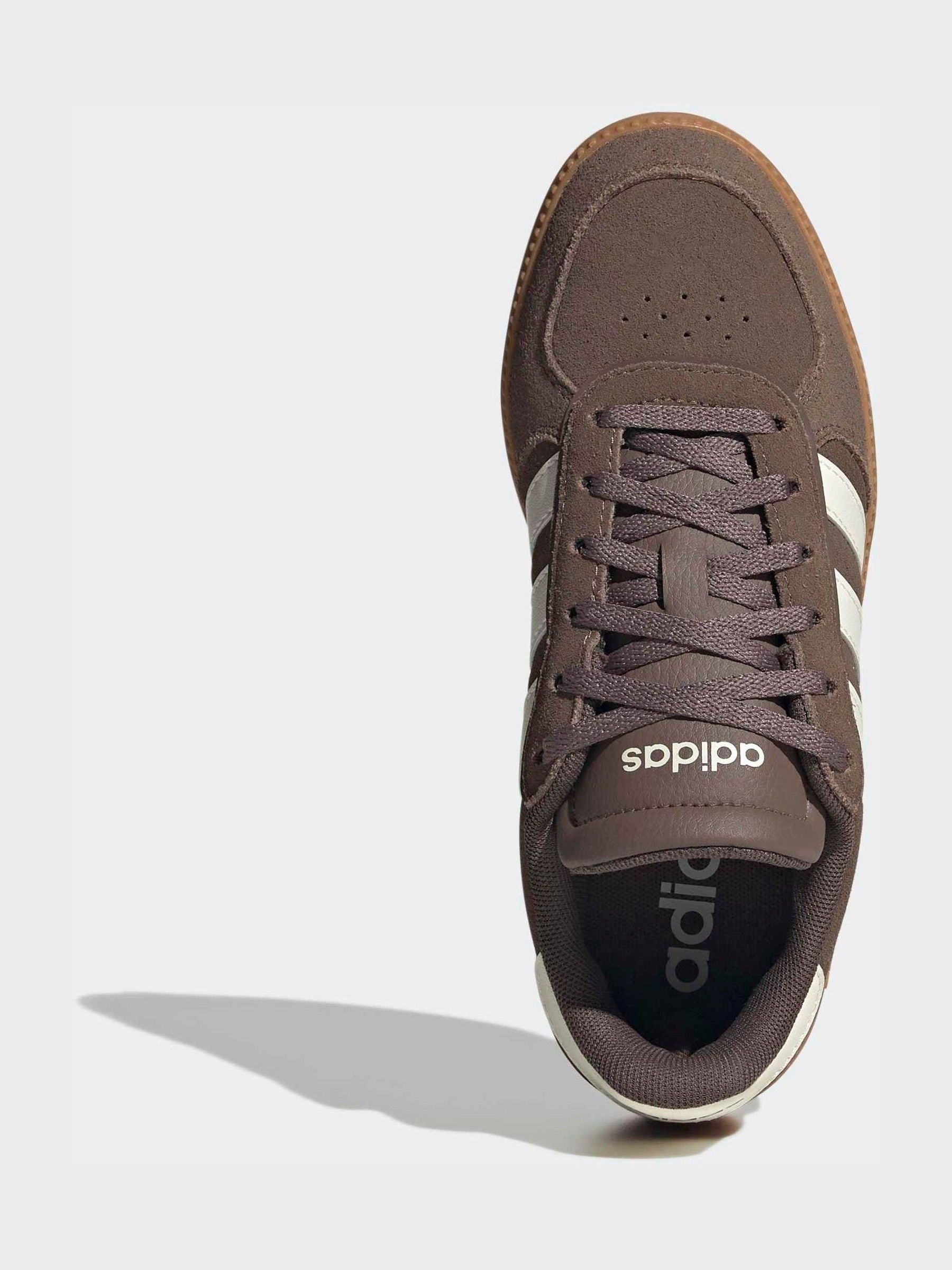 adidas Brown/White Breaknet Sleek Junior Trainers image 4