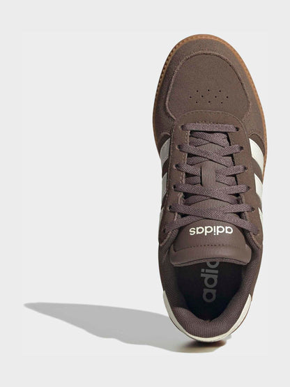 adidas Brown/White Breaknet Sleek Junior Trainers image 4