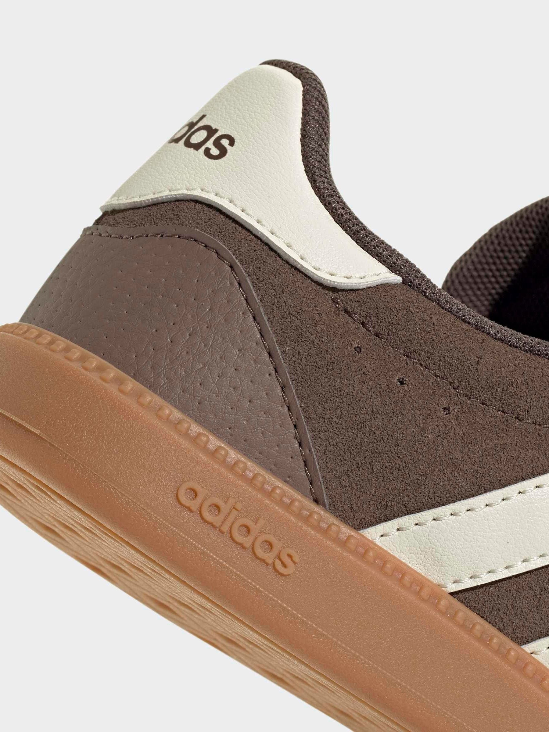 adidas Brown/White Breaknet Sleek Junior Trainers image 6