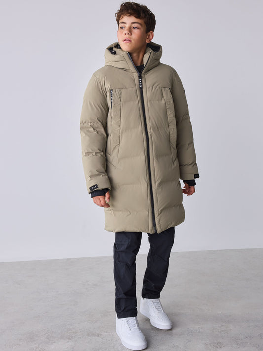 Baker by Ted Baker Stone Shower Resistant Longline Padded Coat - image 1