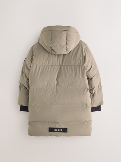 Baker by Ted Baker Stone Shower Resistant Longline Padded Coat - image 10