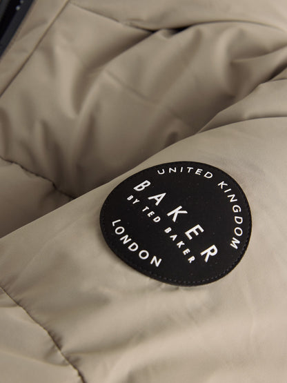 Baker by Ted Baker Stone Shower Resistant Longline Padded Coat - image 15