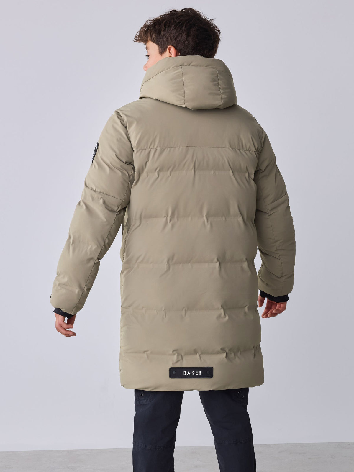 Baker by Ted Baker Stone Shower Resistant Longline Padded Coat - image 3