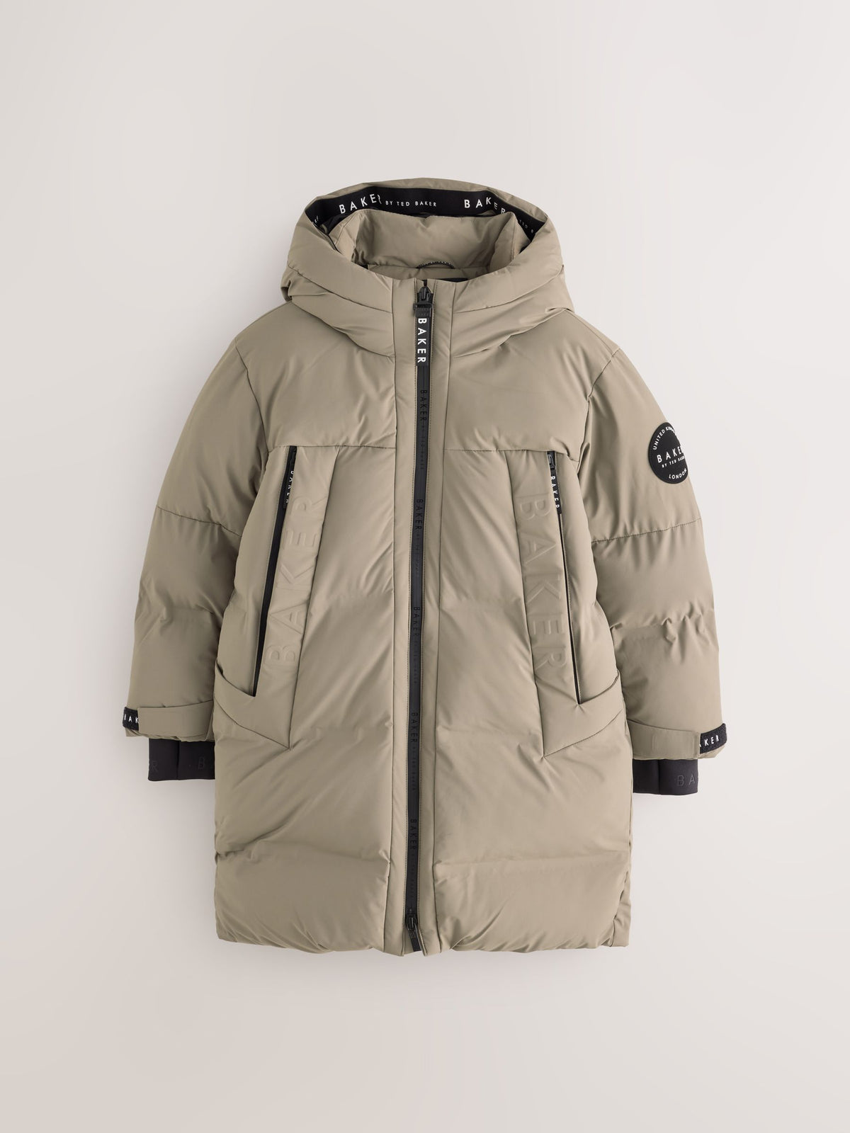 Baker by Ted Baker Stone Shower Resistant Longline Padded Coat - image 8
