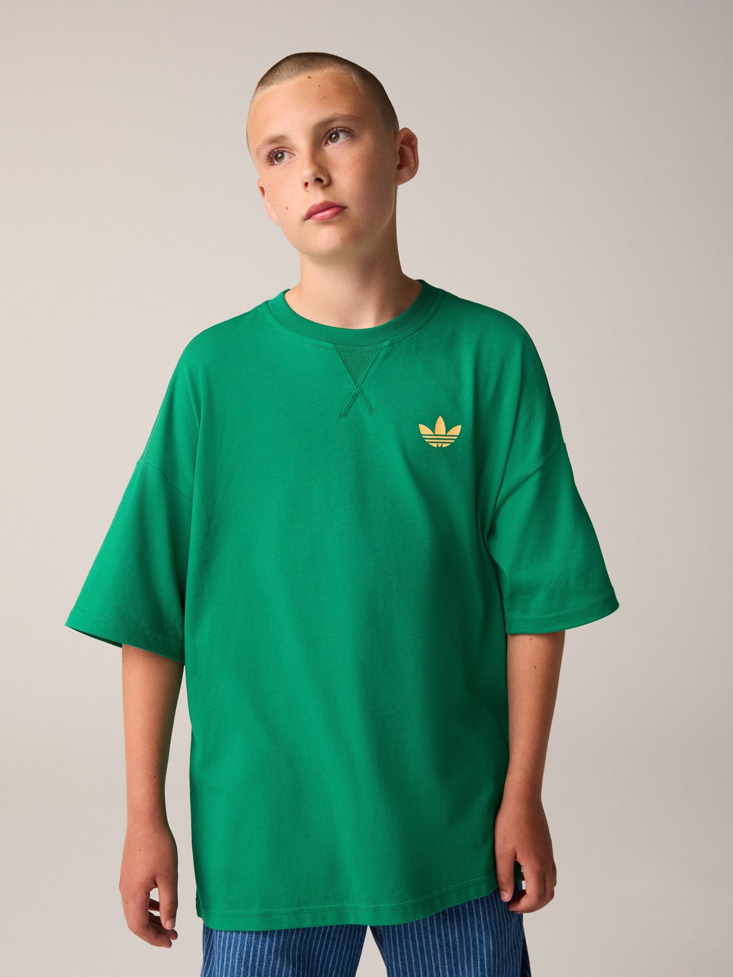 Dsiney Kidz - adidas Originals Green Dinosaur Back Graphic T-Shirt image 2