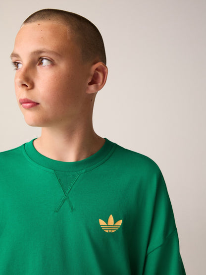 Dsiney Kidz - adidas Originals Green Dinosaur Back Graphic T-Shirt image 3