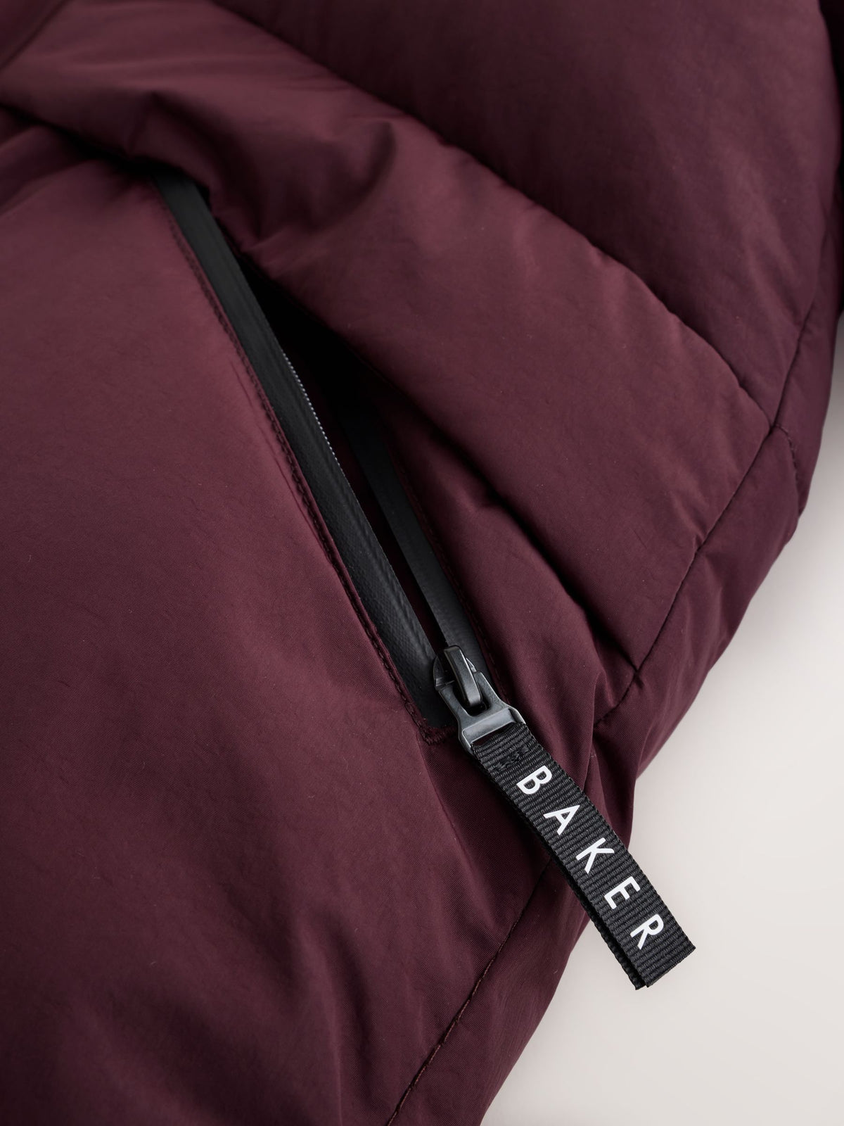 Baker by Ted Baker Burgundy Red Shower Resistant Padded Coat - image 12