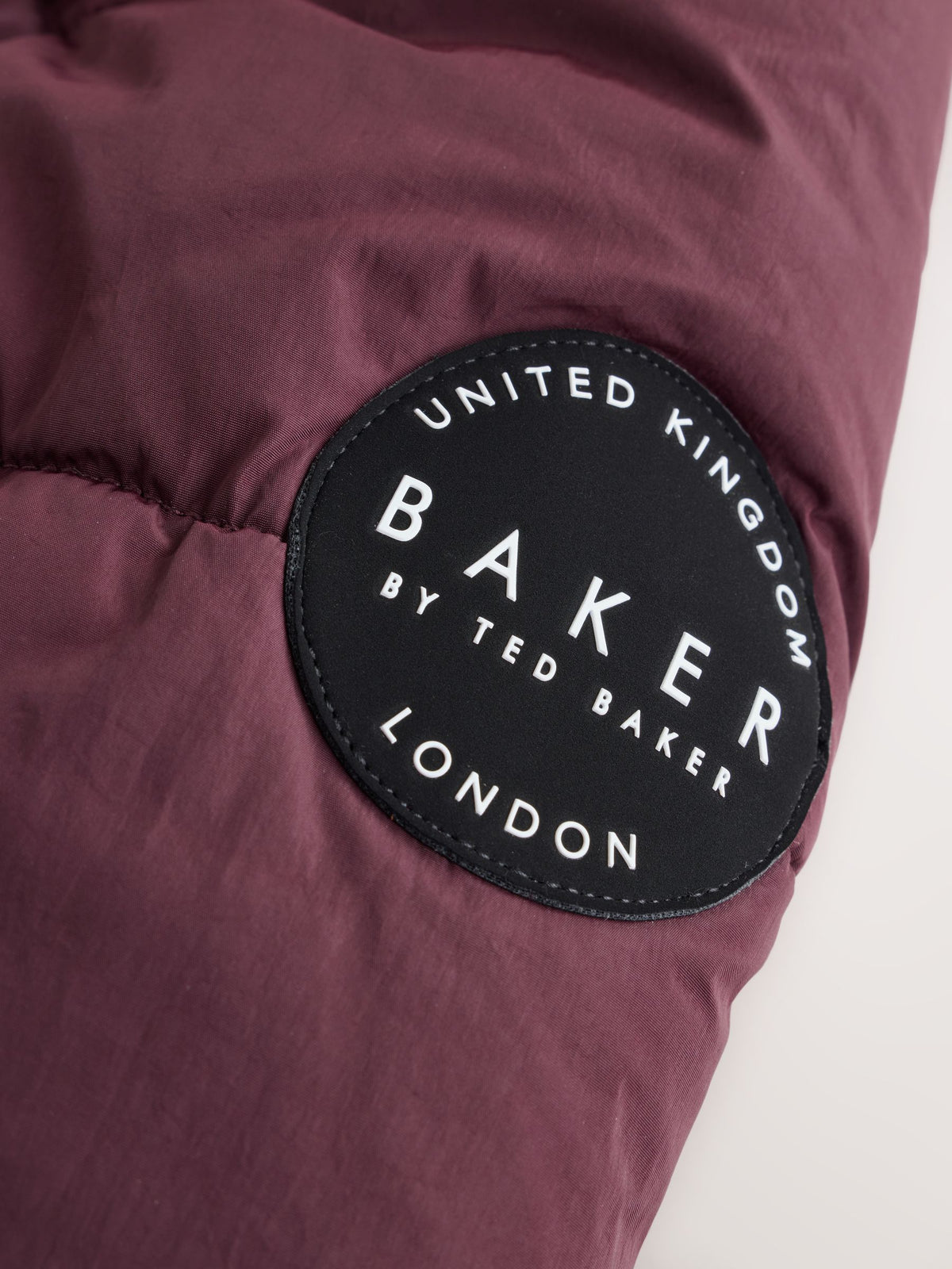 Baker by Ted Baker Burgundy Red Shower Resistant Padded Coat - image 17