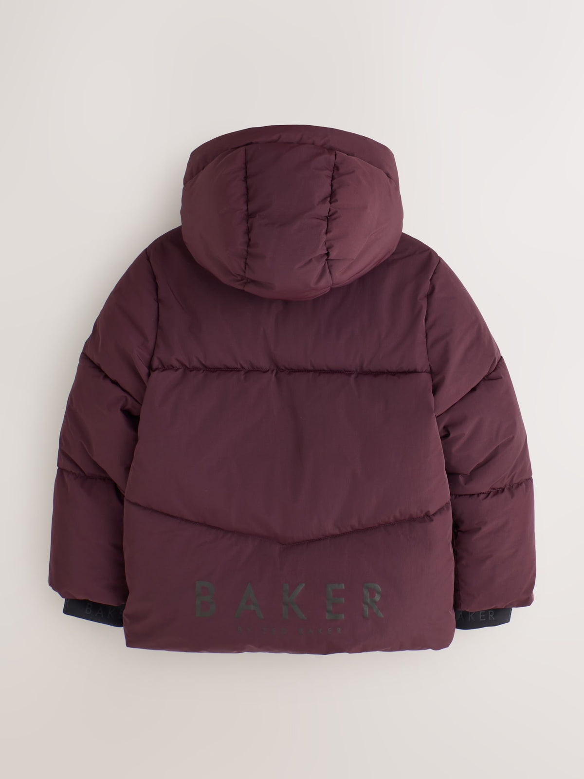 Baker by Ted Baker Burgundy Red Shower Resistant Padded Coat - image 9
