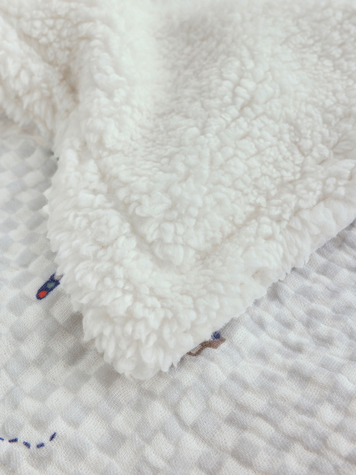 Checkerboard Cars Muslin Baby Fleece Blanket - image 3