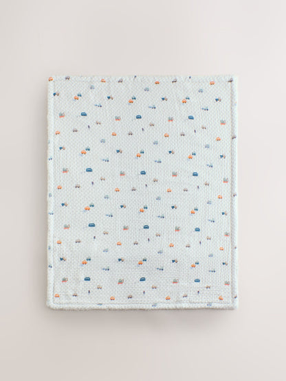 Checkerboard Cars Muslin Baby Fleece Blanket - image 5