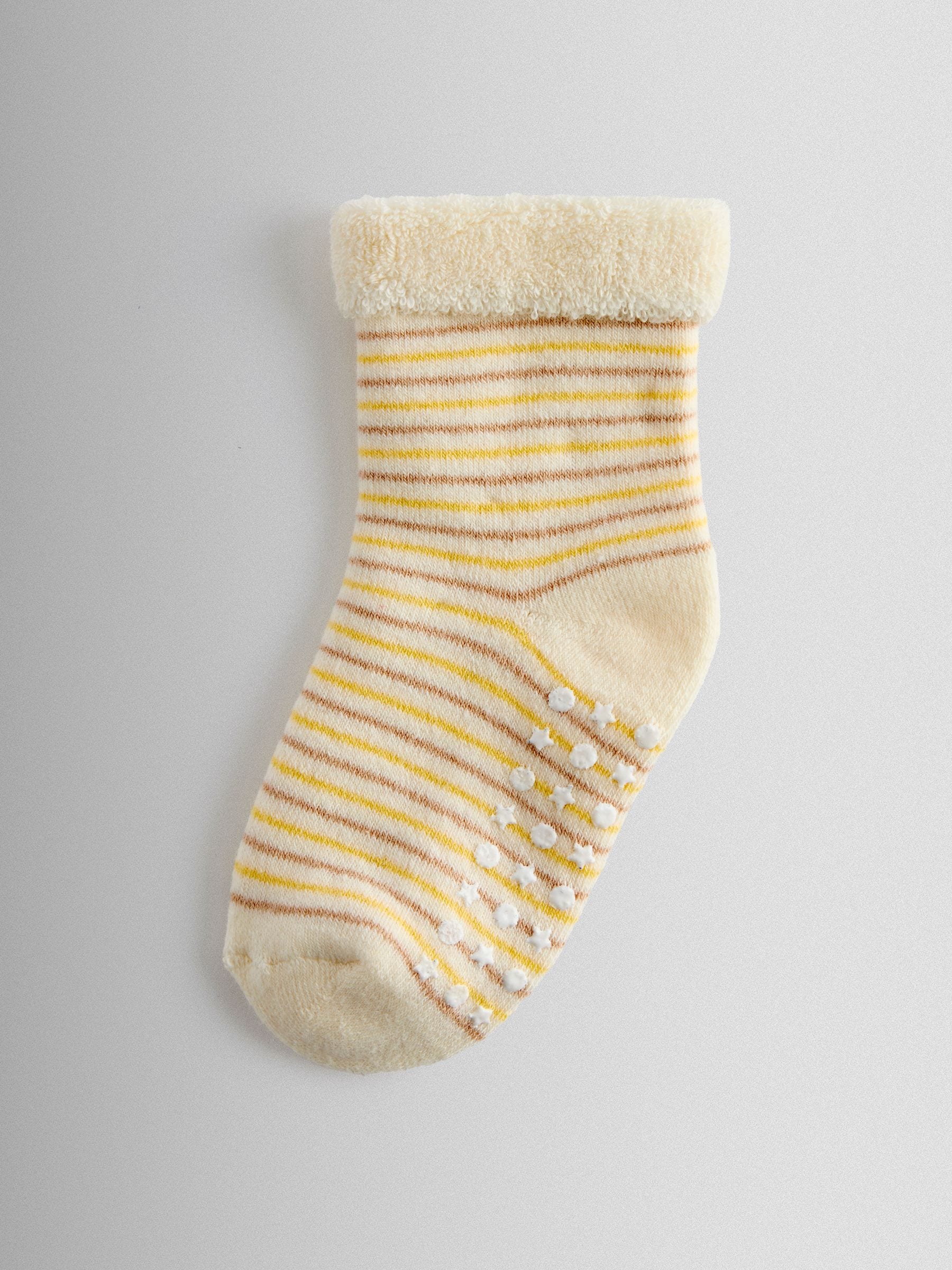 JoJo Maman Bébé Light Brown 3-Pack Baby Chick Sock image 2